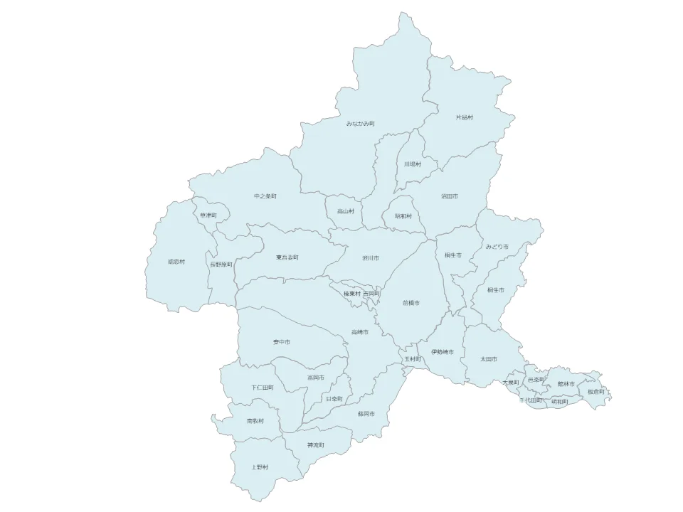 出張対応エリア(群馬)